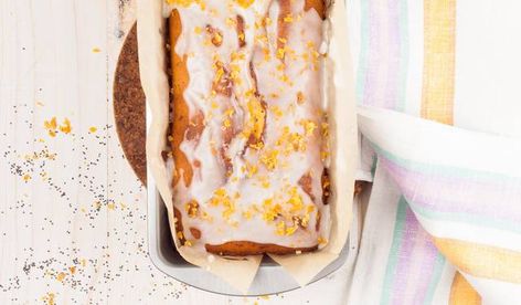 Lemon and Caraway Drizzle Cake - The Happy Foodie Mary Berry Banana Loaf, Lemon Drizzle Traybake, Tea Loaf, Lemon Loaf Cake, Lemon Sponge, Seed Cake, Lemon Syrup, Lemon Drizzle Cake, Drizzle Cake