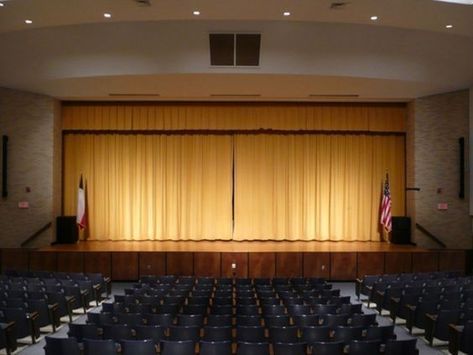 Mall Rats, High School Auditorium, Playlist Pictures, Anderson Aesthetic, School Auditorium, Highschool Au, Auditorium Design, School Building Design, College Architecture