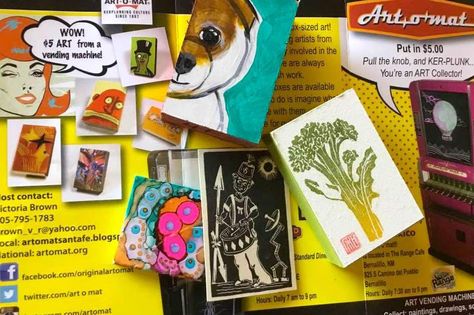 Why the Art-o-mat Vending Machine Is My Kind of Art Gallery Artomat Art, Art Vending Machine, Art O Mat, Post It Art, Scale Art, Notes Art, Vending Machines, Small Sculptures, Nose Art