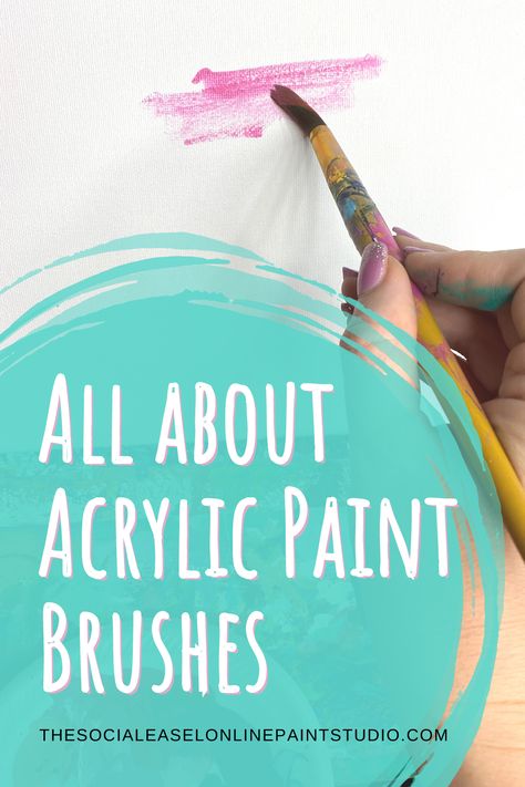 Social Easel, Diy Acrylic Painting, Paint Studio, Acrylic Paint Brushes, How Do You Clean, Acrylic Brushes, Best Brushes, Easy Canvas Painting, Acrylic Painting For Beginners