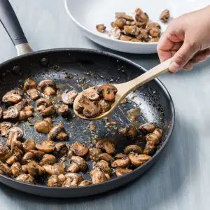 Sautéed Mushrooms with Red Wine and Rosemary | Cook's Illustrated Cooks Illustrated Recipes, Donut Toppings, Tacos Dorados, Sautéed Mushrooms, Vegetarian Chicken, Cookie Toppings, America's Test Kitchen Recipes, Kitchen Recipe, Cooks Illustrated