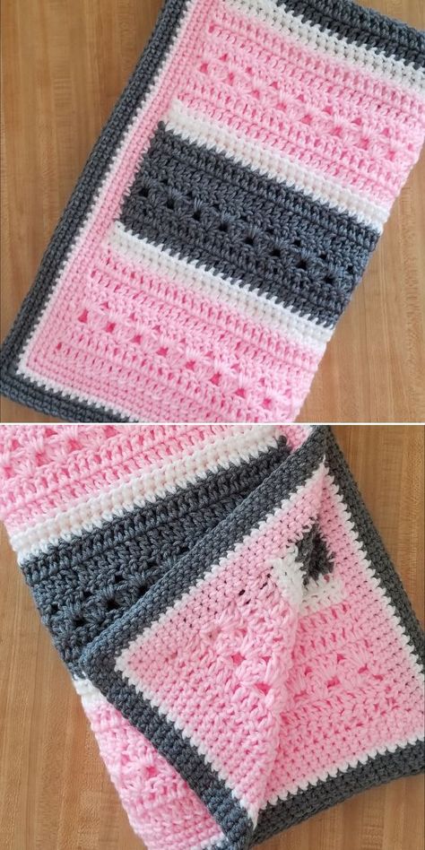 Patchwork Blankets, Crochet Blanket Border, Granny Stripe, Stripe Blanket, Stripe Crochet, Modern Crochet Blanket, Crocheted Blankets, Crochet Throw Pattern, Crochet Blanket Pattern Easy