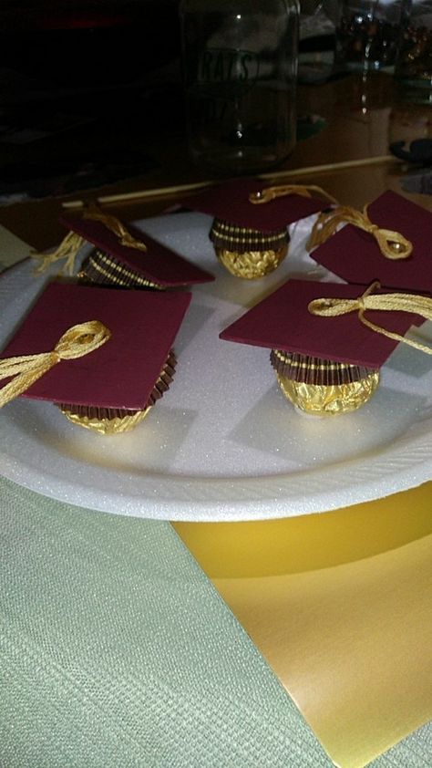 Ferrero Rocher Chocolate, Rocher Chocolate, Ferrero Rocher Chocolates, Ferrero Rocher, Graduation Decorations, Hats