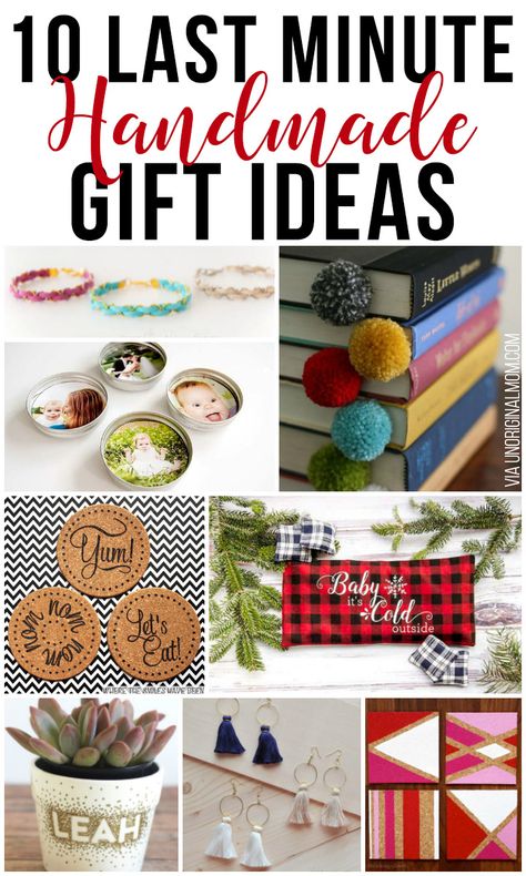 Last minute handmade gift ideas for Christmas, or any other time of year! Last Minute Christmas Gifts Diy, Gift Ideas For Christmas, Frugal Christmas, Dyi Gifts, Handmade Gift Ideas, Diy Gifts For Mom, Last Minute Christmas Gifts, Best Gifts For Mom, Christmas Gift For Mom