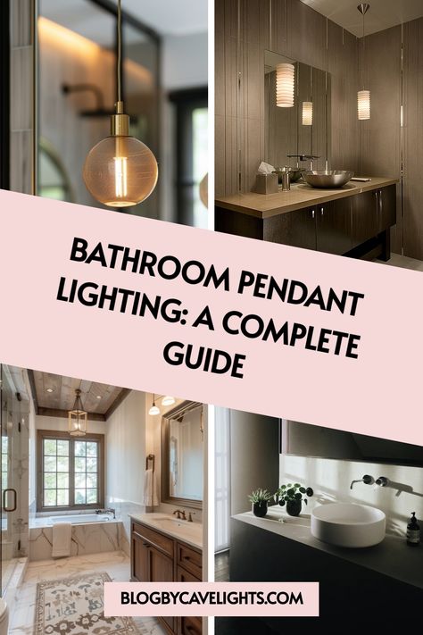 ✨ Elevate your bathroom's ambiance with stunning bathroom pendant lighting! Discover our complete guide on choosing the perfect pendant light for your bathroom interior, including stylish bathroom lighting ideas for mirrors and ceilings. Perfect for any bathroom remodel—click now for all the inspiration you need! 💧🚿 Bathroom Mirror With Pendant Lights, Lights Over Bathtub, Hanging Lights In Bathroom, Pendant Light Over Bathtub, Bathroom Pendant Lights Over Vanity, Light Over Bathtub, Bathroom Hanging Lights, Bathroom Lighting Over Mirror, Light Over Sink