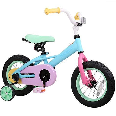 Toddler Girl Bike, Toddler Bicycle, Rainbow Bike, Bike With Training Wheels, Toddler Bike, Balance Training, Kids Bicycle, Bicycle Girl, Royal Baby