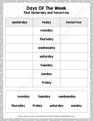 Days of the week - Worksheet 1 - Your Home Teacher Days In A Week Worksheet, Days Of The Week Worksheet, Maths Day, English Quiz, Day Name, Column Table, Esl Lessons, Days Of The Week, Name Day