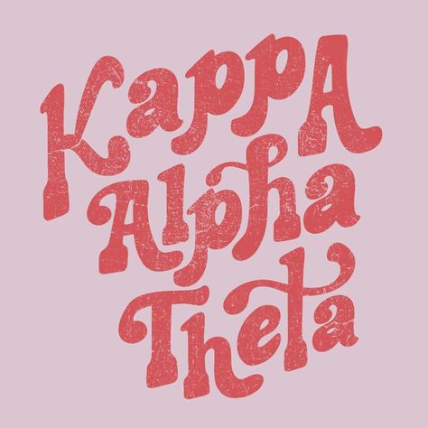 Theta Painting, Theta Crafts, Sorority Sisterhood, Sorority Shirt Designs, Football Homecoming, Sorority Shirt, Groovy Font, Alpha Xi Delta, Kappa Kappa Gamma