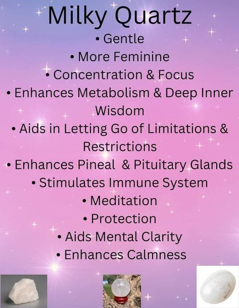 Milky Quartz Crystal Meaning, Crystal Grimoire, Quartz Crystal Meaning, Quartz Meaning, Crystal Healing Chart, Chakra Health, Crystal Vibes, Milky Quartz, Witch Spell Book