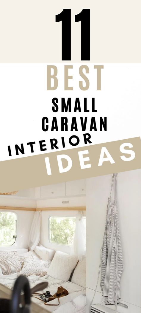 Unique Caravan Interiors, Caravan Interior Colour Schemes, Mini Caravan Interior, Caravan Interior Makeover Color Schemes, Small Caravan Interior Ideas, Caravan Makeover Before After, Caravan Curtains Ideas, Touring Caravan Interior Ideas, Caravan Bedroom Ideas