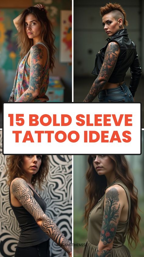 15 Bold Sleeve Tattoo Ideas Escher Paintings, Black And Grey Realism, Impossible Shapes, Sleeve Tattoo Ideas, Wrist Tattoos For Women, Mystical Forest, Sleeves Ideas, Magic Eyes, Arm Tattoos