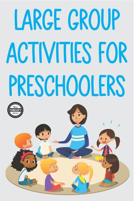 Check out some great large group activities for preschoolers - this post is full of easy ideas to start using today! Preschool Group Time, Inside Gross Motor Activities Preschool, Highscope Large Group Activities, Large Group Literacy Activities Prek, Preschool Team Building Activities, High Scope Large Group Activities, Group Time Activities For Preschoolers, Preschool Classroom Games, Large Group Preschool Activities