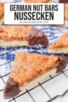 German Nut Corners, Nutty Dessert Recipes, European Baked Goods, Aesthetic Chocolate Cake, Brownies Aesthetic, German Sweets, European Desserts, German Dessert, Aesthetic Chocolate