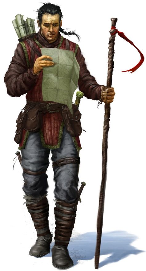 Explorer. Art by Chris Ocampo. Dwarven Woman, Traveler Backpack, Maid Marian, Heroic Fantasy, Fantasy Portraits, Fantasy Races, Human Male, Dungeons And Dragons Characters, Carl Jung