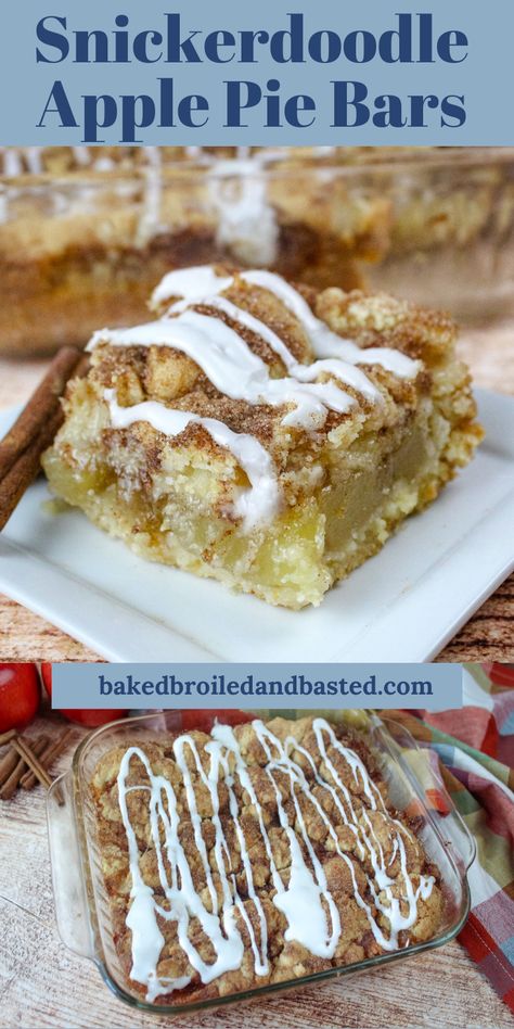 Apple Pie Bars Using Canned Apples, Best Finger Desserts, Snickerdoodle Apple Pie Bars, Apple Dessert With Canned Apples, Can Apple Dessert Recipes, Apple Pie Snickerdoodle Cookie Bars, Flakey Apple Pie Bars, Snickerdoodle Cookie Bars 12 Tomatoes, Apple Pie Cookie Bars