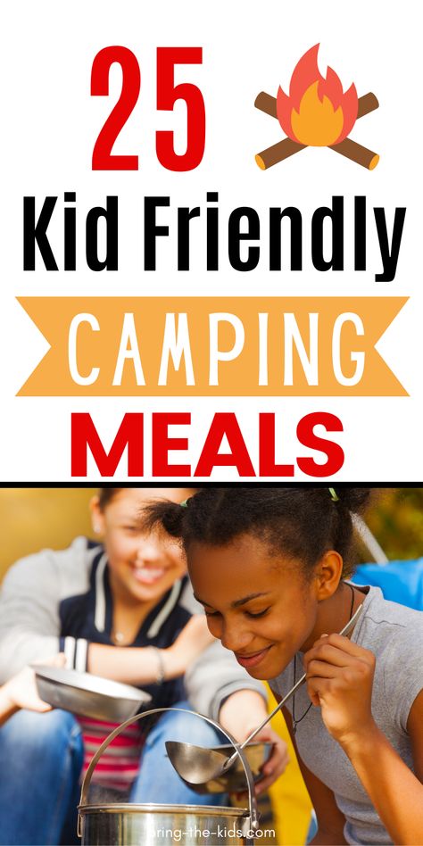 Easy Camping Meals For Kids, Camping Meals Kids, Camping Trip Ideas, Camping Meals Easy, Family Camping Meals, Gluten Free Camping, Easy Camping Dinners, Vegetarian Camping, Easy Campfire Meals