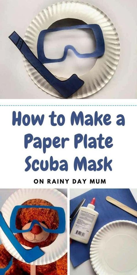 Scuba Mask Craft, Scuba Diver Craft, Underwater Crafts, Ocean Vbs, Beach Crafts For Kids, Ocean Theme Crafts, Mask Craft, Scuba Mask, Under The Sea Crafts