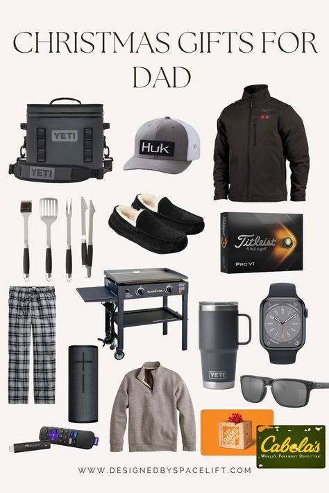 OMG! Shopping for christmas gifts for dad can be tough, but these are the best gift ideas for dads! Get your christmass shopping done easily for dad this year by shopping this gift guide! Gift guides make shopping easy and have the best gift ideas! These gifts are perfect gifts for dads! #spacelift #designedbyspacelift #giftguides #christmasgifts #holidayseason #giftideas #giftsfordads #christmasdecor #presents #blackfridaydeals Christmas Gifts For Dads, Gift Ideas For Dads, Christmas Gifts For Dad, Shopping For Christmas, Gifts For Dads, Best Gift Ideas, Christmas Gift For Dad, Presents For Dad, Christmas Templates