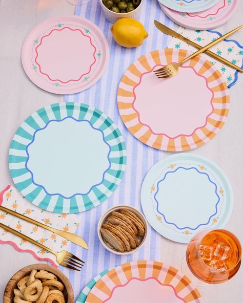 Must have plates for your next themed party.

xo, Fetti Italian Summer Paper Plates - 32 pk, 16 9" plates + 16 7" plates | Bachelorette Party Decorations, Last Toast Coast, Birthday Party Supplies, Flower Baby Shower, Stripe Cake Plates Italian First Birthday Party, Italian Bachelorette Party Theme, Summer Plates, Stripe Cake, Birthday Plates, Wedding Luncheon, Flower Baby Shower, Striped Cake, 7 Cake