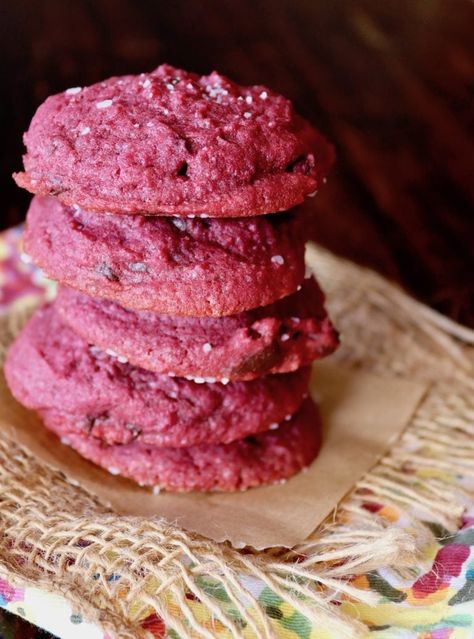 This incredibly delicious recipe for beet cookies is different from most. Most cookies with beets are made with fresh beets, but these are made with beet root powder. They're super chocolatey, decadent, and easy to make without a mess. Beetroot Powder Recipes, Beet Cookies, Strawberry Shortcake 1st Birthday, Beet Powder, Beet Root Powder, Beetroot Recipes, Cottage Food, Fresh Beets, Beet Root