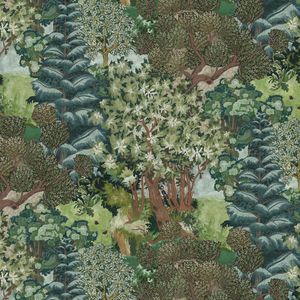 JOSEPHINE MUNSEY PORTFOLIO I & II | Kravet Green Block Print Wallpaper, Monestary Interior Design, Mind The Gap Wallpaper, Josephine Munsey, Wallpaper Trees, Whimsical Wallpaper, Statement Wallpaper, Botanical Wallpaper, Tree Wallpaper