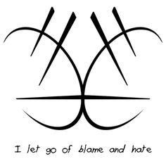 I Let Go Of Blame & Hate Sigil Symbols, Pagan Protection, Moon Glyphs, Wicca Tattoo, Protection Sigils, Witch Symbols, Tattoo Symbols, Sigil Tattoo, Magick Symbols