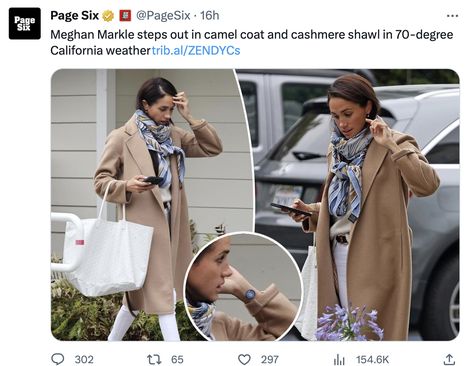 Dog Walking Outfit, Dan Carter, Suits Actress, Shawl Outfit, Goyard Tote, Max Mara Coat, Chanel Slingback, Coastal Casual, Walking Outfits