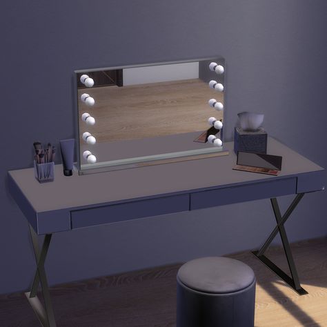 Sims 4 Mirror With Lights, Sims 4 Vanity Mirror Cc, Sims4 Vanity Cc, Sims 4 Makeup Vanity, Sims 4 Vanity Mirror, Sims 4 Cc Makeup Desk, Sims 4 Cc Makeup Vanity, Sims 4 Cc Mirror With Lights, Vanity Table Sims 4 Cc