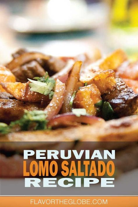 Combining tender slices of beef, crunchy onions, and ripe tomatoes, this Peruvian Lomo Saltado recipe is the ideal Chines-Peruvian stir-fry Skirt Steak Recipes, Lomo Saltado, Peruvian Recipes, Dinner Guest, Beef Tenderloin, Hispanic Food, Fusion Food, Plum Tomatoes, Skirt Steak