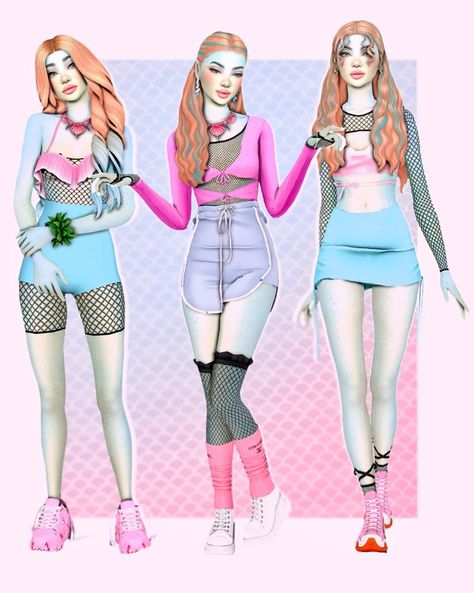 Sims Cc Monster High, Sims 4 Monster High Cc, Triplet Outfits, Sims 4 Cc Sims Download, Sims Fits, Gta Outfits, The Sims 4 Pack, Disney Princess Challenge, Cc Folder