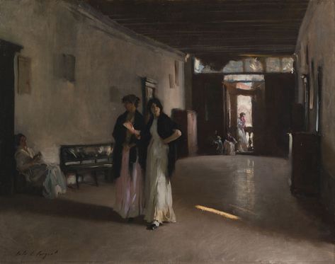 John Singer Sargent shows how it’s done in the masterful ‘Venetian Interior’ - Washington Post Venetian Interior, John Sargent, Sargent Art, Sculpture Textile, Carnegie Museum Of Art, John Everett Millais, Digital Museum, John Singer Sargent, Painting Reproductions