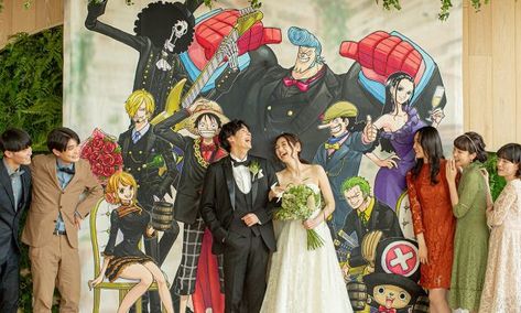 You Can Now Have a One Piece Wedding in Japan Anime Themed Wedding, Line Of Life, Hello Kitty Wedding, Sailor Moon Wedding, Bridal Fair, Anime Wedding, Moon Wedding, Wedding Plan, Marriage Certificate