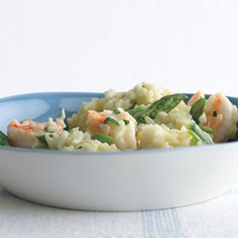 Lemony Risotto, Risotto With Asparagus, Asparagus Risotto, Shrimp Risotto, Creamy Rice, Shrimp And Asparagus, Chicken Asparagus, Risotto Recipes, Spring Vegetables