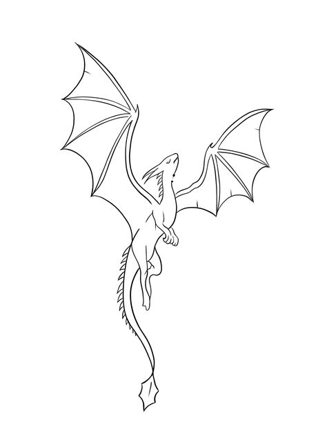 Simple Line Dragon Tattoo, Dragon Line Work Tattoo, Dragon Line Art Simple, Small Dragon Art, Dragon Outline Drawing, Minimalist Dragon Tattoo, Fine Line Dragon Tattoo, Dragon Tattoo Simple, Dragon Tattoo Outline