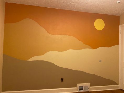 Desert Theme Bedroom, Western Kids Rooms, Texas Steak, Southwest Modern, Cowboy Nursery, Western Nursery, Bedroom Wall Decor Ideas, Diy Mural, Caravan Makeover