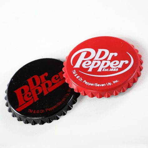 Slant Logo Bottle Cap Magnet Black | Dr Pepper Museum Gift Shop Dr Pepper Bottle Cap, Old Dr Pepper Bottles, Dr Pepper Museum, Dr Pepper Bottle, Bottle Cap Magnets, Museum Gift Shop, Museum Gift, Bottle Top, Dr Pepper