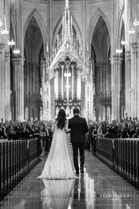 Church Wedding Photography, St Patrick's Cathedral, Manhattan Wedding, New York City Wedding, Cathedral Wedding, Wedding Picture Poses, Catholic Wedding, S B, Nyc Wedding