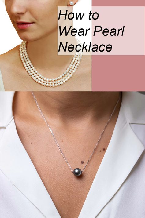 Pearl Necklace Outfit Classic, Outfits With Pearl Necklace Casual, Outfit With Pearl Necklace, How To Style Pearls, Outfit With Pearls, Pearl Necklace Outfit, How To Wear Pearls, Pearl Outfit, Jewel Neck Dress