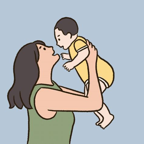 Mom Animation, Mum Illustration, Mama Video, Mother Gif, Mama Gif, Book Gif, Spot Illustration, Birthday Cake Gif, Family Roles