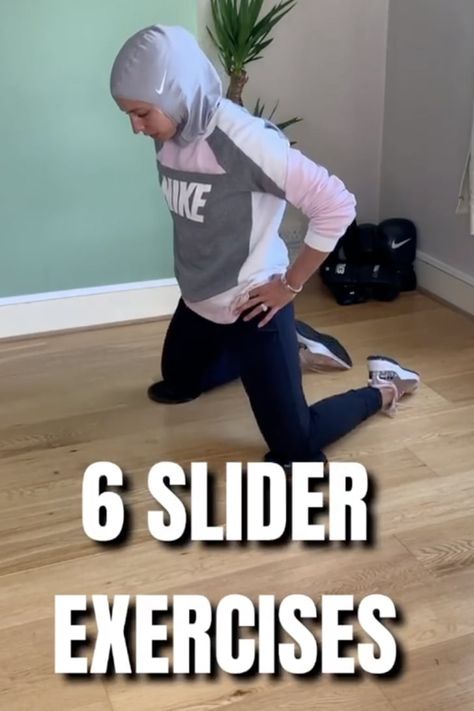 Slider Exercises, Nike Trainer, Card Workout, Weight Lifting Workouts, Best Ab Workout, Quick Workout Routine, Popsugar Fitness, Thigh Exercises, Health Inspiration