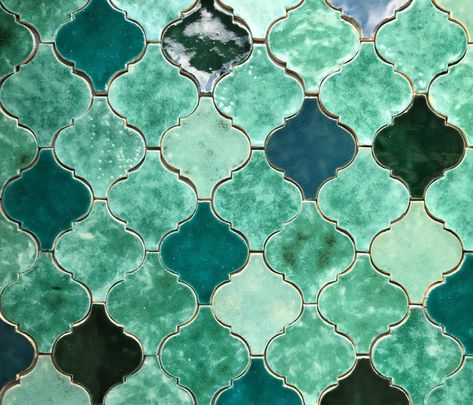 Moroccan tiles ceramic tiles turquoise oriental | Etsy Bedroom Moroccan Style, Moroccan Bathroom, Fish Scale Tile, Unique Tile, Colourful Tile, Mediterranean Decor, Bohemian Bedroom Decor, Moroccan Tiles, Brick Tiles