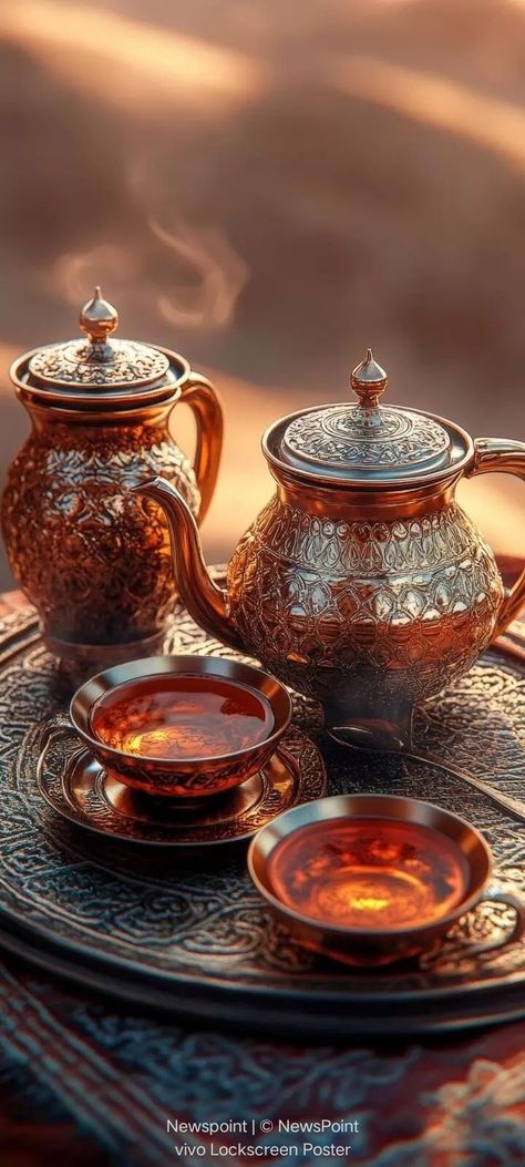 Arabian Tea, Tea Photography, Tea Aesthetic, Copper Rose, Egypt, Copper, Rose Gold, Tea, Pure Products