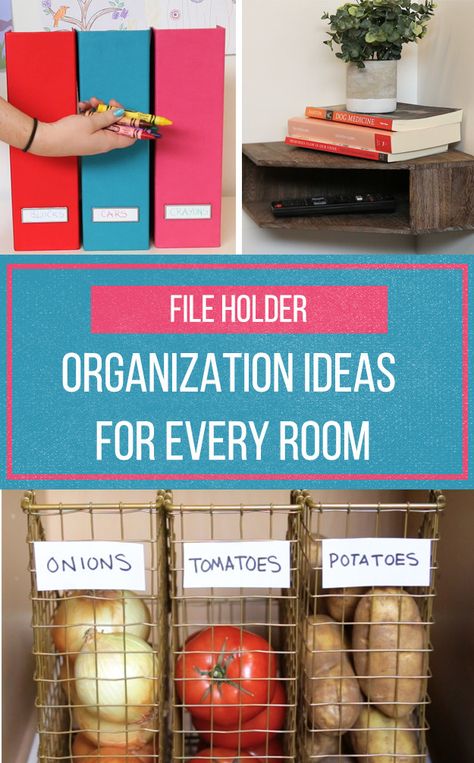 10 Creative Ways To Organize With Magazine Holders Around Your House Ways To Organize Your Home, Organize Life, Diy Organizer, Organizing Hacks, Organisation Hacks, Ways To Organize, Organize Your Home, File Holder, Design Apartment