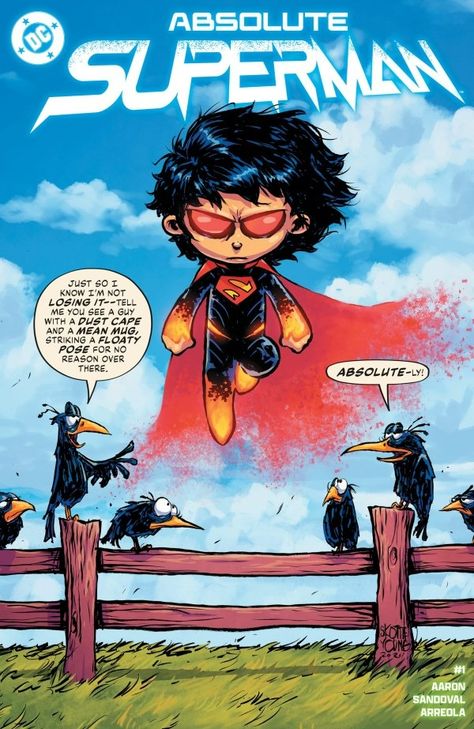 Absolute Superman #1 Preview Skottie Young Art, Superman Artwork, Superman 1, Comic Inspiration, Skottie Young, Super Friends, Anime Fanfiction, Young Art, Sci Fi Comics