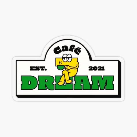 Millions of unique designs by independent artists. Find your thing. 7 Dream Cafe, Nct Stickers, Cafe 7 Dream, Nct Sticker, Nct Logo, Dream Logo, Nct Dream Chenle, Dream Cafe, Kpop Stickers