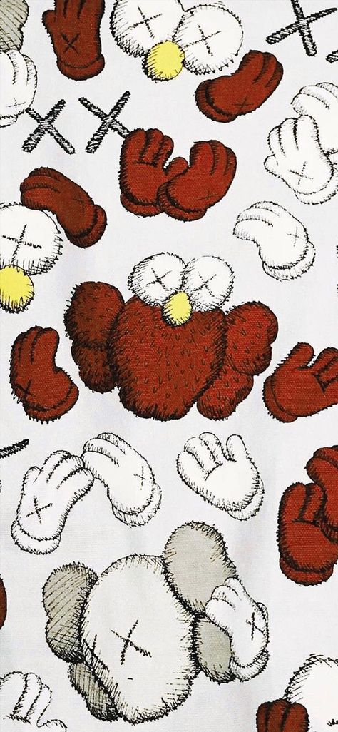 Girly Kaws Wallpaper, Kaws Elmo Drawing, Red Kaws Wallpaper, Red Kaws, Kaws Wallpapers, Outfit Drip, Elmo Wallpaper, Kaws Iphone Wallpaper, Dope Wallpaper Iphone