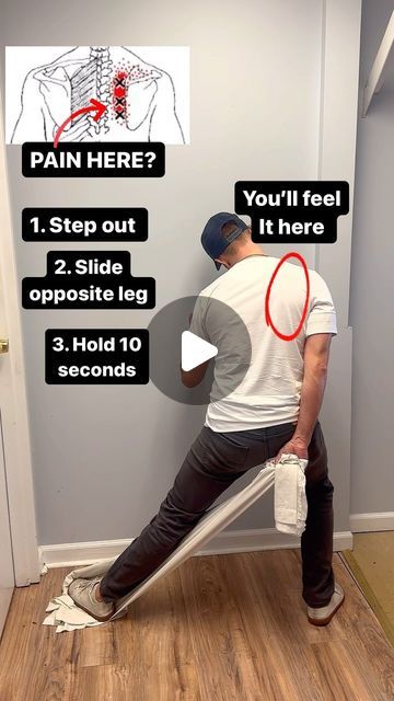 James Moore on Instagram: "The best stretch for shoulder/ neck pain! Hold for 10 seconds and repeat up to 3x on each side! FOLLOW to be well!   #physio   Thanks to @bannchiro for this stretch idea! Disclaimer: this is NOT medical advice. Consult your doctor first!" Exercise For Stiff Neck And Shoulders, Yoga For Shoulders And Neck Pain, Stretches For Shoulders, Exercise Shoulder, Lazy Girl Workout, Neck And Shoulder Exercises, Shoulder Rehab, Shoulder Stretches, James Moore