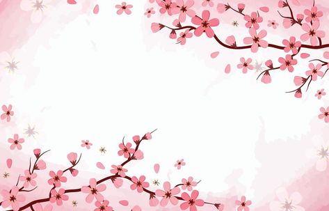 Cherry Blossom Wallpaper Desktop, Cherry Blossom Wallpaper Aesthetic, Wallpaper Cherry Blossom, Blossom Background, Blossom Wallpaper, Cherry Blossom Wallpaper, Emoji Art, Peach Blossom, Peach Blossoms