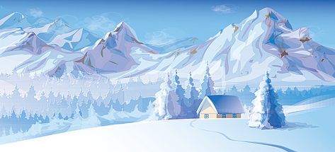 Anime winter snow background banner Anime Snow, Website Background, Snow Vector, Cabin In The Mountains, Wallpaper Winter, Hygge Style, Mountain Background, Zero Wallpaper, Winter Mountain