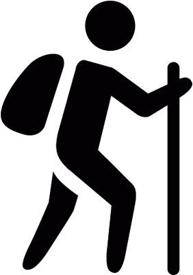 Hiking Icon, Abc Dates, Hiking Clipart, Walking With Weights, Walk Logo, Stick Drawings, Earth Illustration, Walking Man, Hiking Men